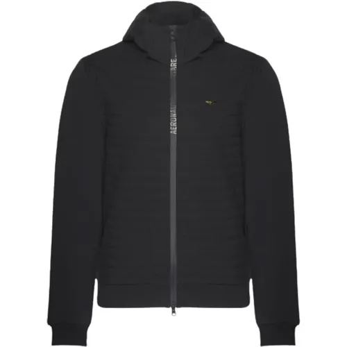 Quilted Hooded Blouson , male, Sizes: L - aeronautica militare - Modalova