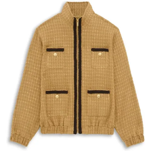 Tweed Track Jacket , Herren, Größe: L - Drole de Monsieur - Modalova