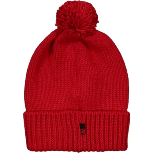 Rote Serenity Beanie Hat , unisex, Größe: ONE Size - Woolrich - Modalova