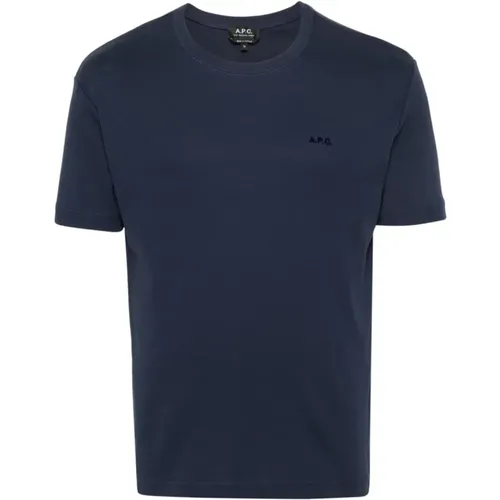 Blaue Jersey T-Shirts und Polos - A.p.c. - Modalova
