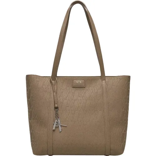 Shopper Tasche Elegante Metall Details - Armani Exchange - Modalova