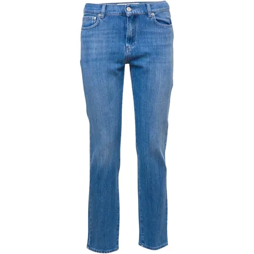 High Waist Dark Wash Slim Fit Jeans , male, Sizes: W27, W32, W31 - Roy Roger's - Modalova