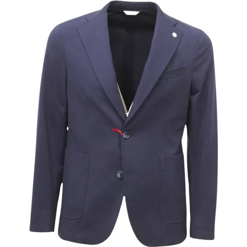 Stylish Blazer Jacket for Men , male, Sizes: S, L, M - Manuel Ritz - Modalova