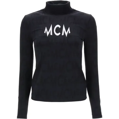 Sweatshirt T-Shirt , Damen, Größe: XS - MCM - Modalova