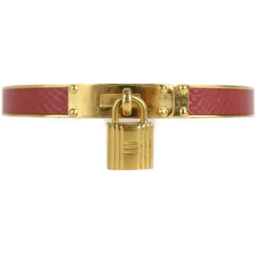 Pre-owned Leather bracelets , female, Sizes: ONE SIZE - Hermès Vintage - Modalova