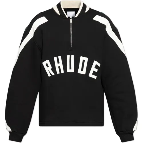 Sweatshirt with Logo , male, Sizes: M - Rhude - Modalova