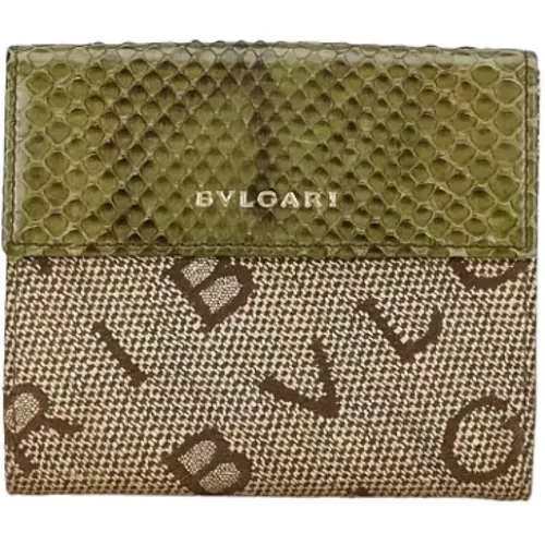 Pre-owned Canvas wallets , female, Sizes: ONE SIZE - Bvlgari Vintage - Modalova