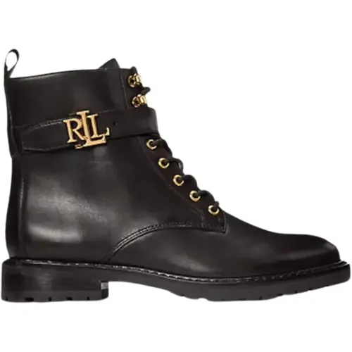 Eldridge Leather Ankle Boots , female, Sizes: 2 1/2 UK - Ralph Lauren - Modalova