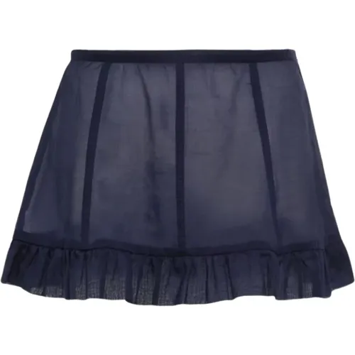 Navy Ruffle Skirt , Damen, Größe: S - Paloma Wool - Modalova