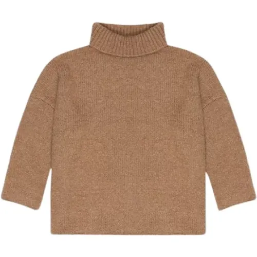 Oversized Ribbed Neck Jumper , Damen, Größe: L - The New Society - Modalova