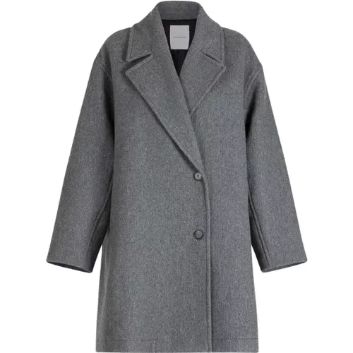 Single-Breasted Coats , female, Sizes: 2XS, 3XS - Pomandère - Modalova