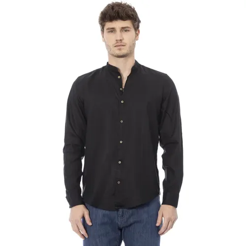 Regular Fit Korean Collar Shirt , male, Sizes: L, XL - Baldinini - Modalova