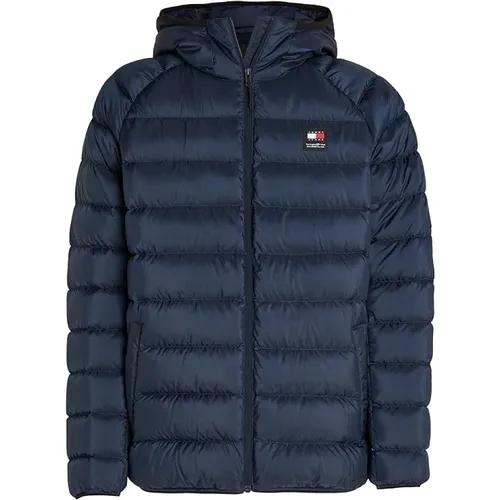 Daunenjacke mit Kapuze für Herren , Herren, Größe: S - Tommy Hilfiger - Modalova