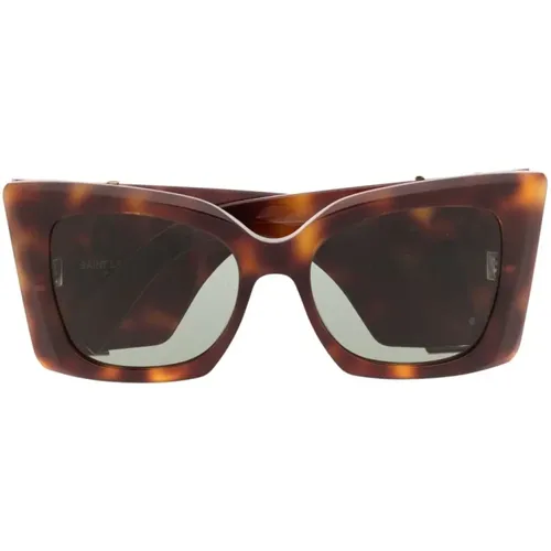 Oversized Cat-Eye Sunglasses , female, Sizes: ONE SIZE - Saint Laurent - Modalova