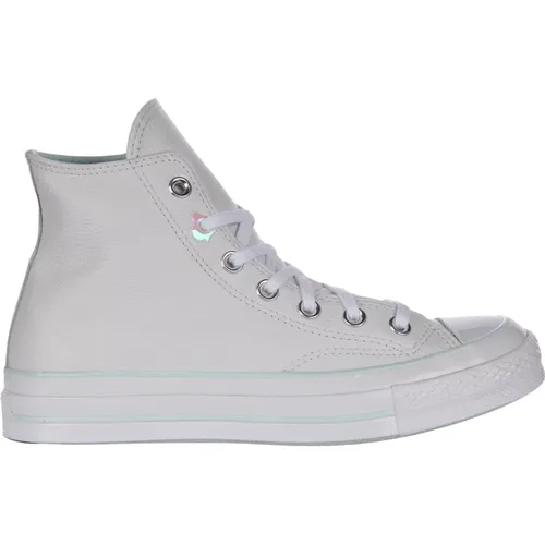 Chuck 70 Hi Top Leather Trainers , female, Sizes: 4 1/2 UK - Converse - Modalova