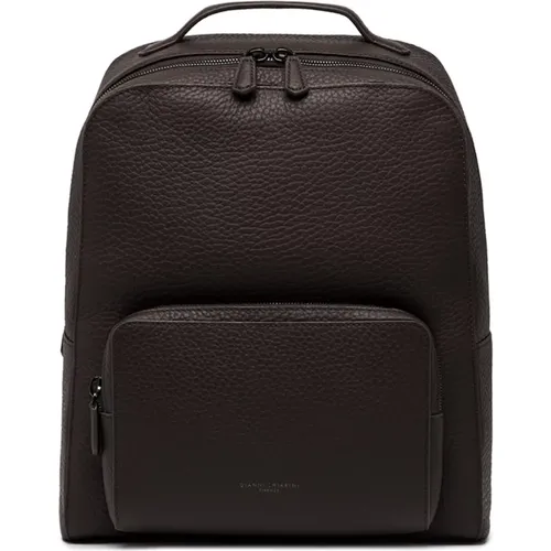 Leder Rucksack 211 Testa Di Moro , Herren, Größe: ONE Size - Gianni Chiarini - Modalova