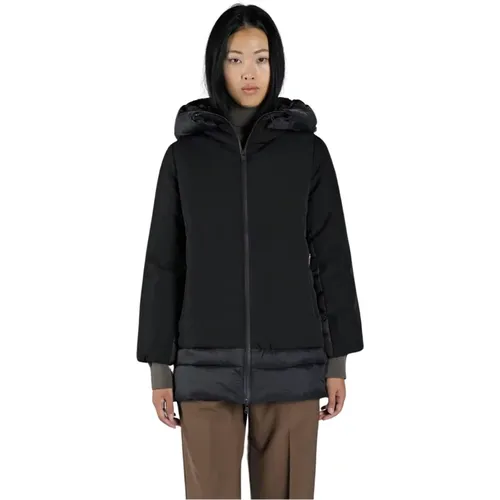 Long Winter Jacket with High Collar , female, Sizes: M, S, XS - Canadian Classics - Modalova