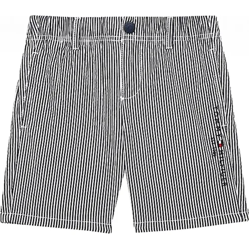 Gestreifte Bermuda-Shorts aus Baumwolle - Tommy Hilfiger - Modalova