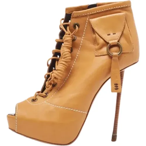 Pre-owned Leather boots , female, Sizes: 3 UK - Giuseppe Zanotti Pre-owned - Modalova