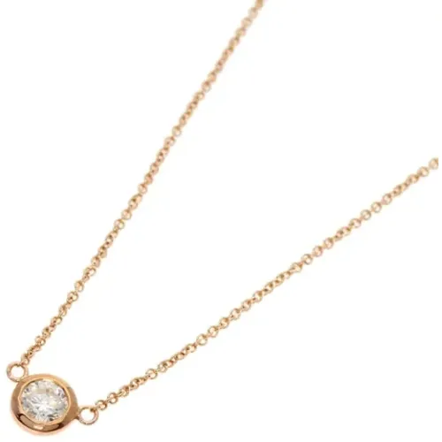 Pre-owned Rose Gold necklaces , female, Sizes: ONE SIZE - Tiffany & Co. Pre-owned - Modalova