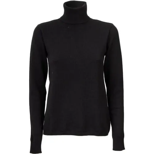 Schwarzer Kaschmir Rollkragenpullover , Damen, Größe: L - Max Mara - Modalova