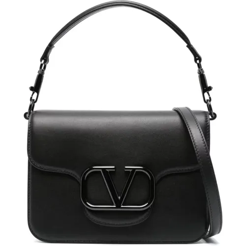 Smooth Leather Shoulder Bag with VLogo Signature , female, Sizes: ONE SIZE - Valentino Garavani - Modalova