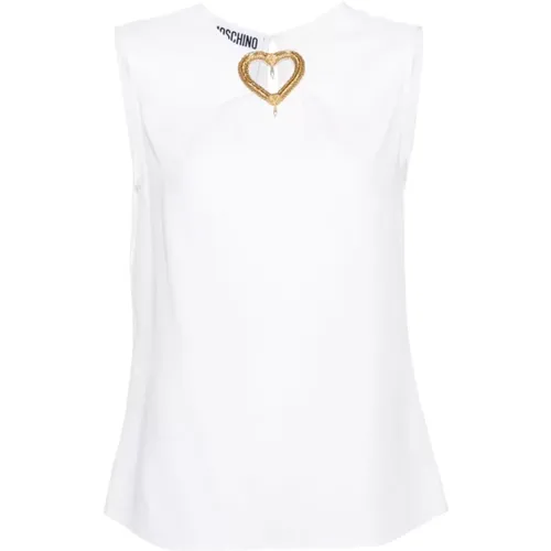 Ärmelloses Top , Damen, Größe: XS - Moschino - Modalova