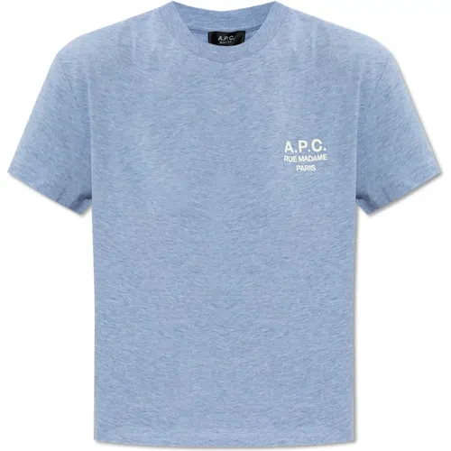 T-Shirt mit Logo , Damen, Größe: XS - A.P.C. - Modalova