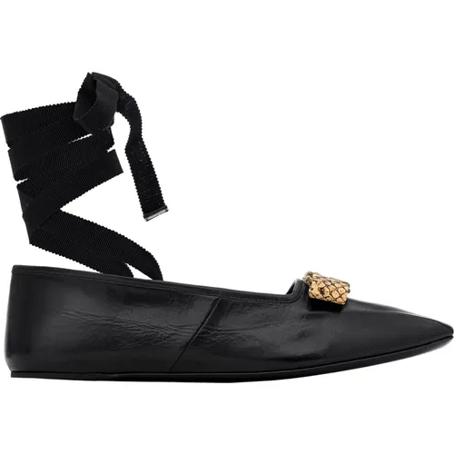 Klassische Schwarze Ballerinas - Gucci - Modalova