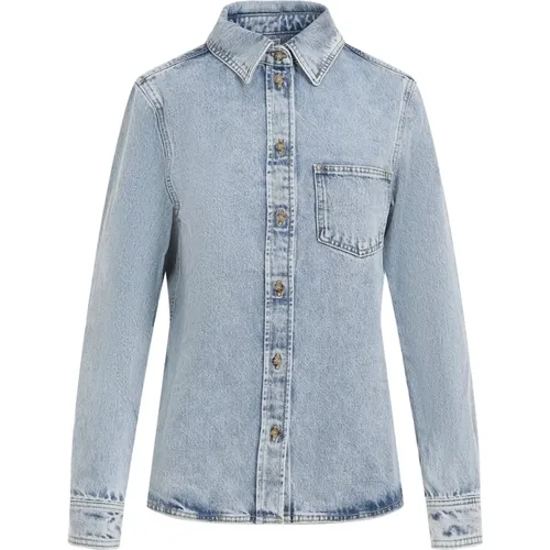 Cool Denim Hemd , Damen, Größe: M - TotêMe - Modalova