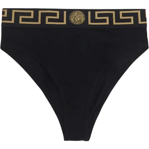 Greca Border Briefs , female, Sizes: L, S - Versace - Modalova