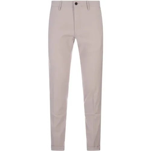 Slim Fit Grey Trousers , male, Sizes: W35, W31 - Incotex - Modalova