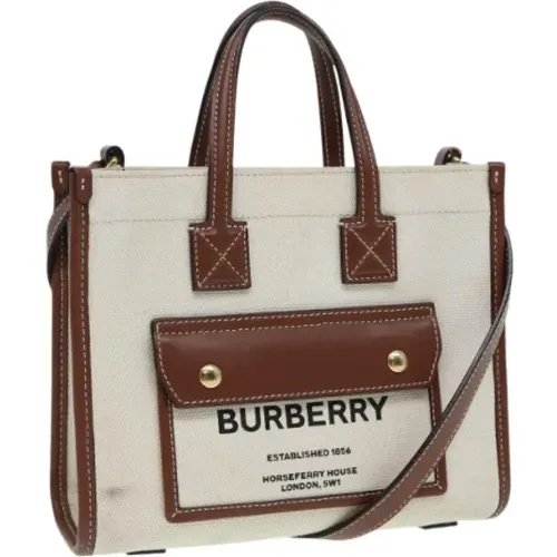 Pre-owned Canvas handbags , female, Sizes: ONE SIZE - Burberry Vintage - Modalova