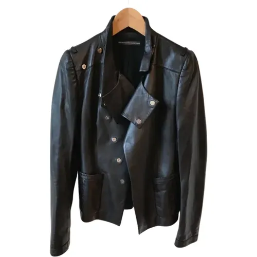 Pre-owned Leather outerwear , female, Sizes: L - Balenciaga Vintage - Modalova