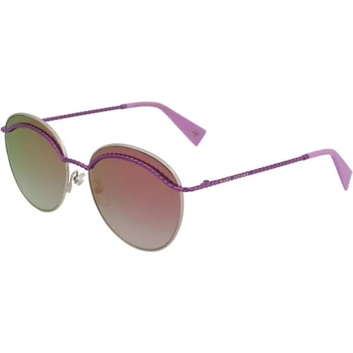 Stilvolle Sonnenbrille in Pink/Gold Gradient,Gold/Weiß Verspiegelte Sonnenbrille Modell 253 - Marc Jacobs - Modalova