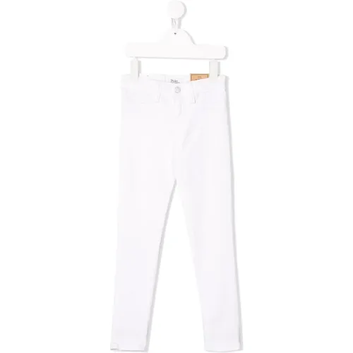 Weiße Slim Fit Baumwollmischung Jeans - Ralph Lauren - Modalova