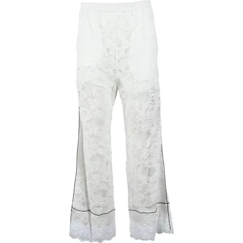 Msgm, Hose White, Damen, Größe: S - MSGM - Modalova