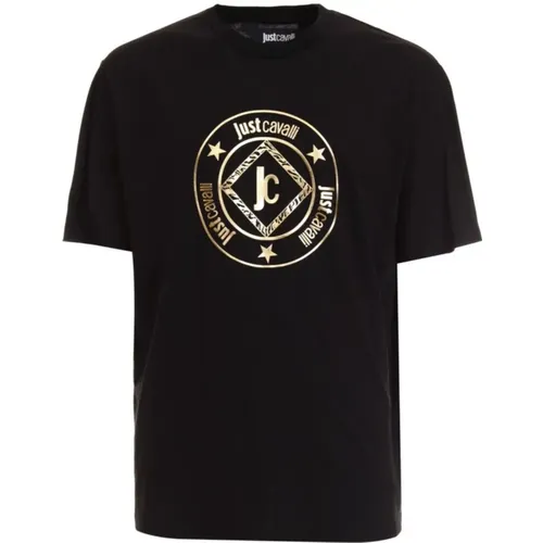 Schwarze T-Shirt und Polo Kollektion - Just Cavalli - Modalova