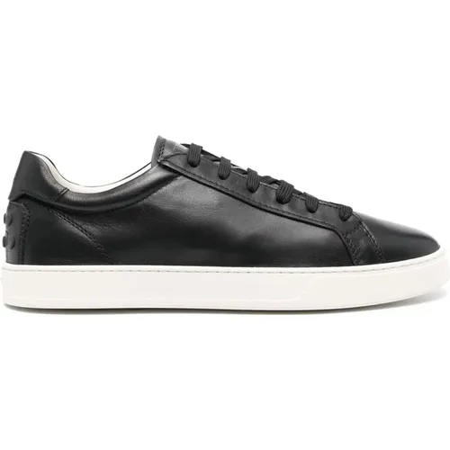 Leather Minimal Sneakers , male, Sizes: 6 1/2 UK, 5 UK, 6 UK - TOD'S - Modalova