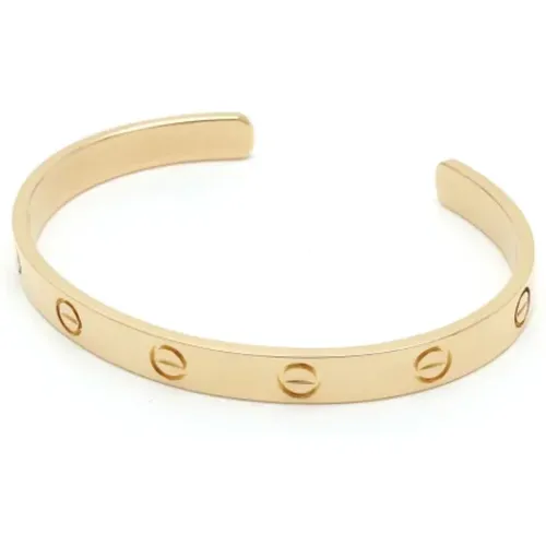 Pre-owned Gold bracelets , female, Sizes: ONE SIZE - Cartier Vintage - Modalova