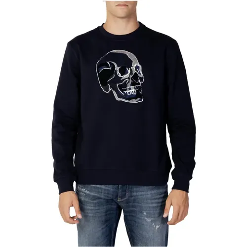 Blauer Bedruckter Sweatshirt , Herren, Größe: S - Antony Morato - Modalova
