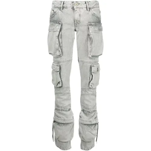 Cargo Essie Denim Jeans,Graue Straight Cut Jeans - The Attico - Modalova