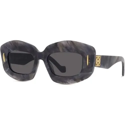 Anagram Sunglasses Grey Striped Lenses , female, Sizes: 49 MM - Loewe - Modalova