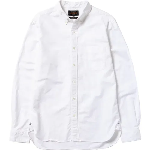 Superior Pima Cotton Oxford Shirt , male, Sizes: S - Beams Plus - Modalova