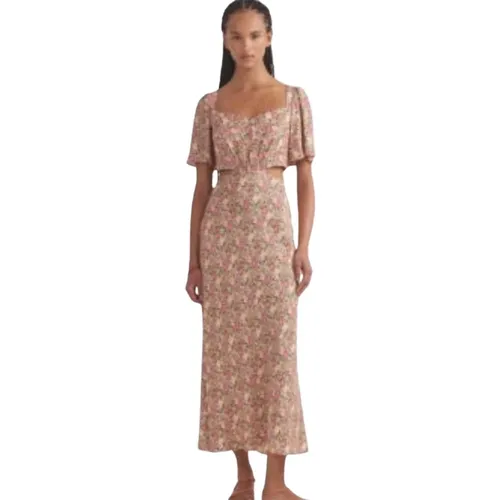 Sommerkleid mit Cutouts , Damen, Größe: XS - Saloni - Modalova