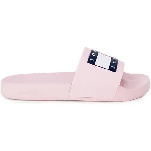 Print Slip-On Slippers , female, Sizes: 5 UK - Tommy Jeans - Modalova
