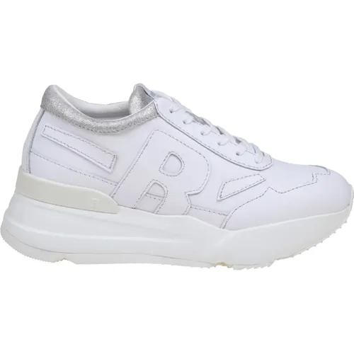 Weiße Ledersneaker Schnürverschluss , Damen, Größe: 40 EU - Rucoline - Modalova