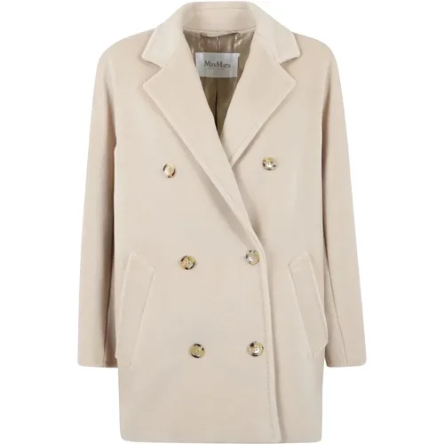 Short Camel Coat , female, Sizes: S, M - Max Mara - Modalova