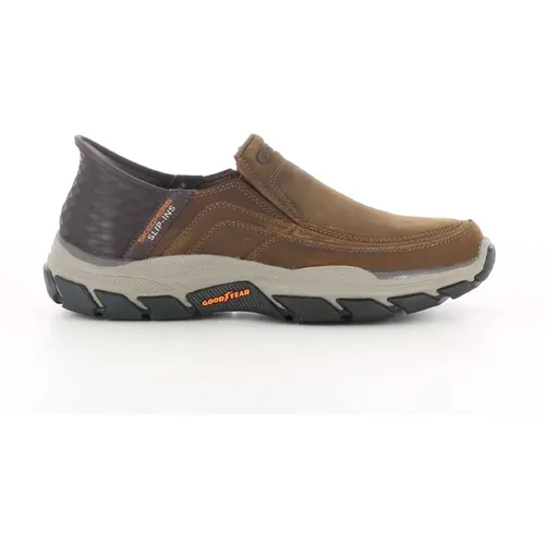Cognac Loafers for Men , male, Sizes: 10 UK, 7 UK - Skechers - Modalova