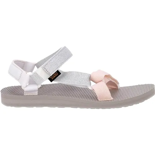 Pearl Metallic Flat Sandals , female, Sizes: 7 UK, 6 UK, 5 UK - Teva - Modalova